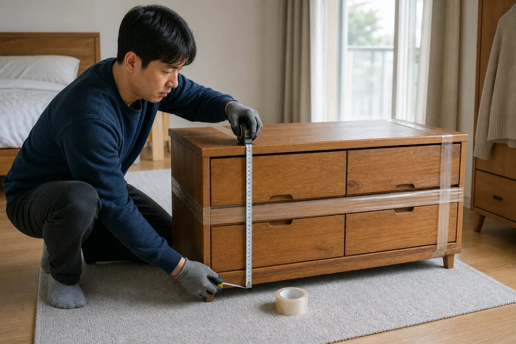 장롱 폐기물 스티커 가격 확인 과정